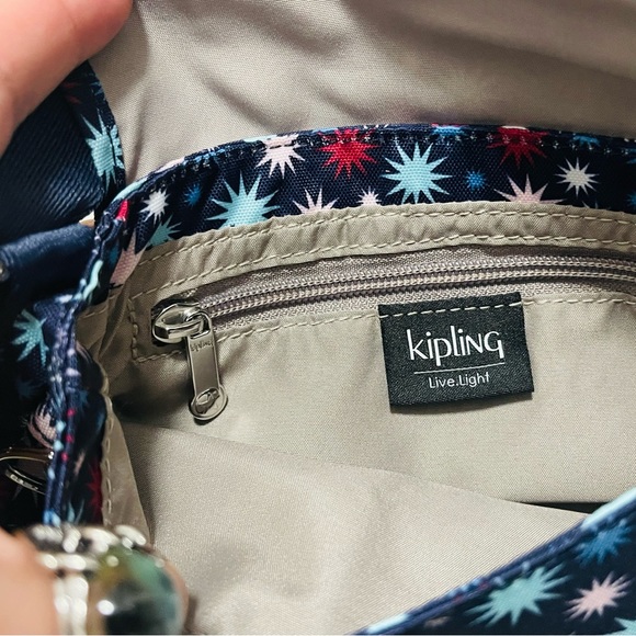 NWT Kipling Sabian Mini Crossbody Bag With Funky Stars 7.75''L X 5.75''H X3.25”W - Picture 9 of 12